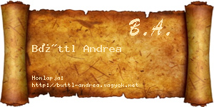Büttl Andrea névjegykártya