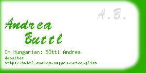 andrea buttl business card
